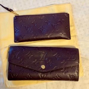 Louis Vuitton Flamme Monogram Empreinte Leather Sarah Wallet